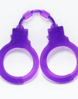 Soft Rubber BDSM Handcuffs - Comfortable Bondage Flirting Sex Toys for Couples