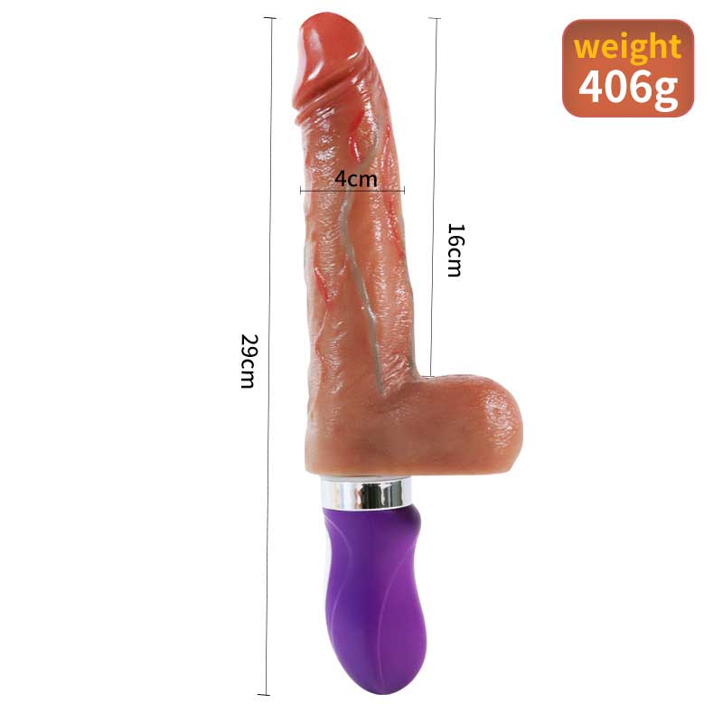 Electric telescopic water jet dildo