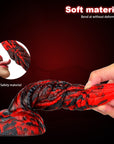 Flame beast mixed color liquid silicone super large realistic simulation dildo female masturbator