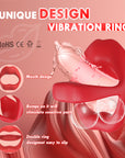 Three-ring APP controlled penis ring delay vibrator penis massage exerciser