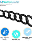 Comfort Delay Penis Ring Elastic Compound Ring 6 Pack Set