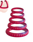 Comfort Delay Penis Ring Elastic Compound Ring 6 Pack Set