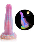 Cobra simulation special-shaped silicone soft meat luminous mixed color realistic dildo