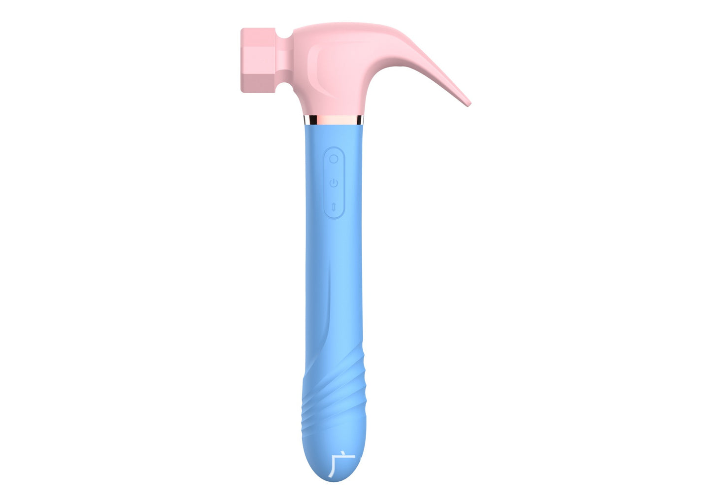 Women's two-color privacy concealable hammer shape powerful vibrator