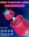 Sucking and Vibration 2 in 1 Portable Rose Vibrator Female Flirting G-spot Vibrator