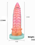 Special Shape Mixed Color Simulation Dildo Liquid Silicone Female Masturbator Adult Sex Toys