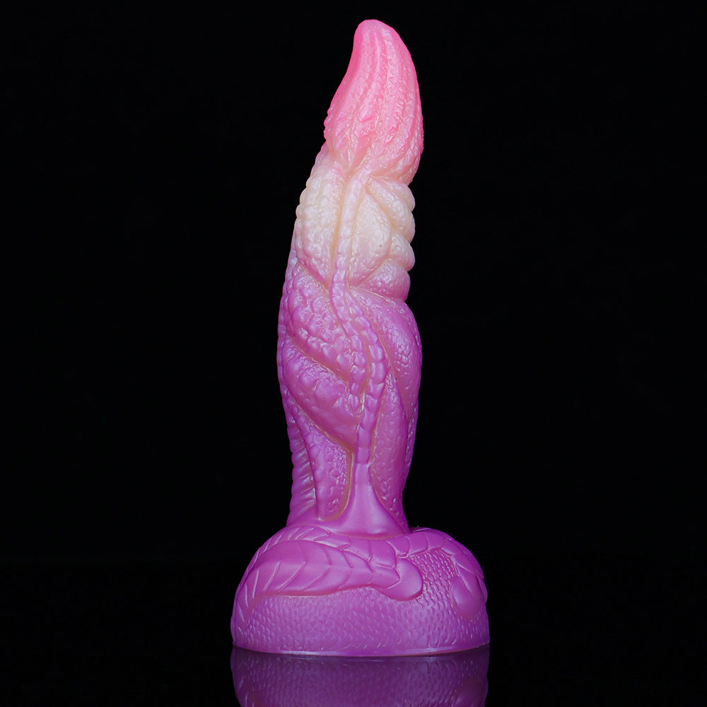 Flame beast mixed color liquid silicone super large realistic simulation dildo female masturbator