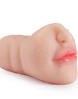 Realistic silicone oral sex device male masturbation cup sex pacifier