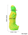 Orissi new mixed color liquid silicone dildo simulates alien large size masturbator