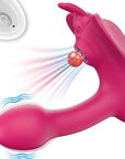 Wearable multi-frequency clitoral sucking vibrator female butterfly vibrator flirting massage stick