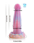 Cobra simulation special-shaped silicone soft meat luminous mixed color realistic dildo
