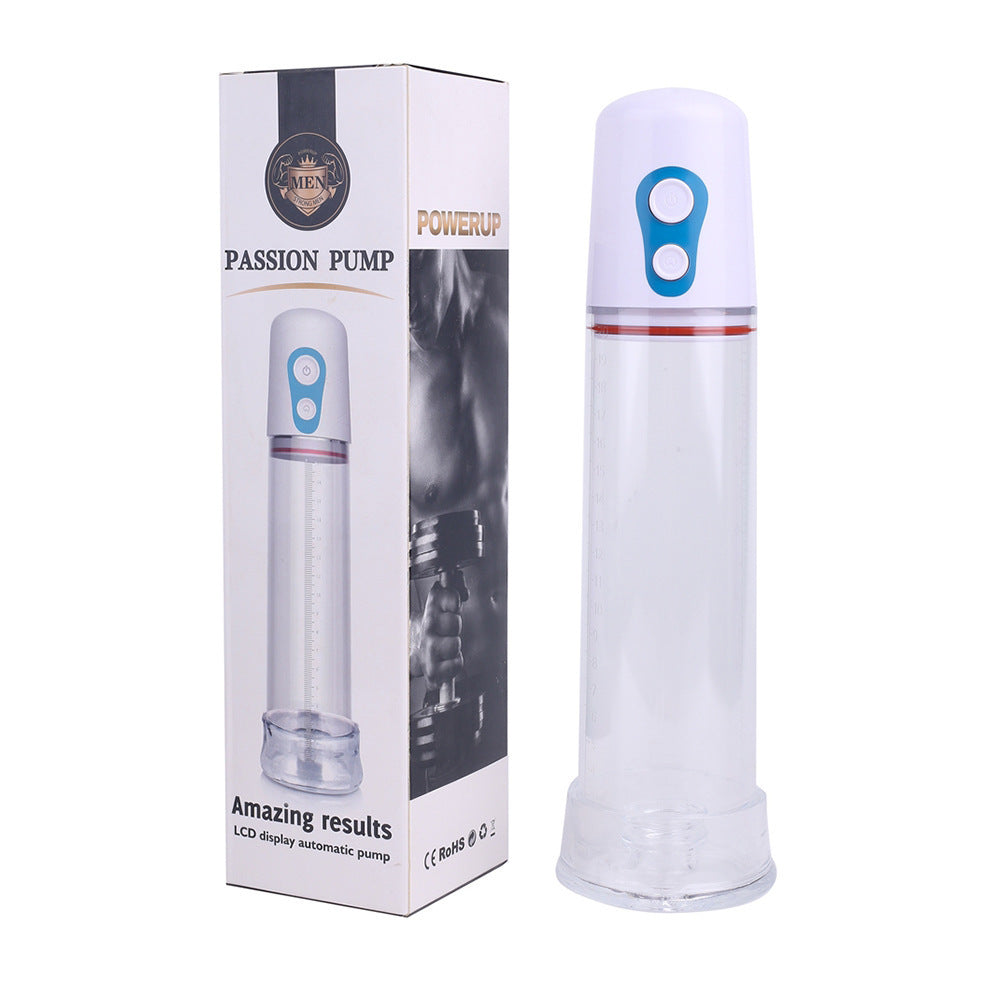 Men's automatic suction vacuum penis enlargement pump trainer