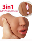 Realistic silicone oral sex device male masturbation cup sex pacifier
