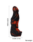 Orissi new mixed color liquid silicone dildo simulates alien large size masturbator