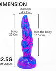 Alien double mixed color realistic dildo adult sex toy masturbator