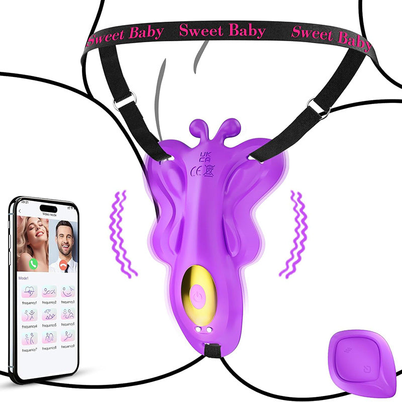 IPHISI Butterfly Vibrator Invisible Panties Wearable Vibrator Clitoral Stimulator Couple Sex Toy