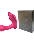 Wearable multi-frequency clitoral sucking vibrator female butterfly vibrator flirting massage stick