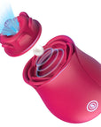 Sucking and Vibration 2 in 1 Portable Rose Vibrator Female Flirting G-spot Vibrator