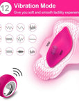 Women's wireless remote control masturbator vibrating panties invisible wearable butterfly vibrator
