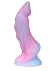 Alien mixed color unicorn luminous silicone penis simulation dildo