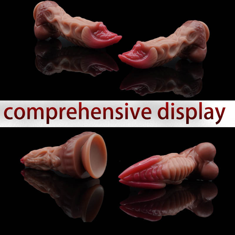 New Liquid Silicone Electric Shaped Dildo Female Suction Cup Masturbator