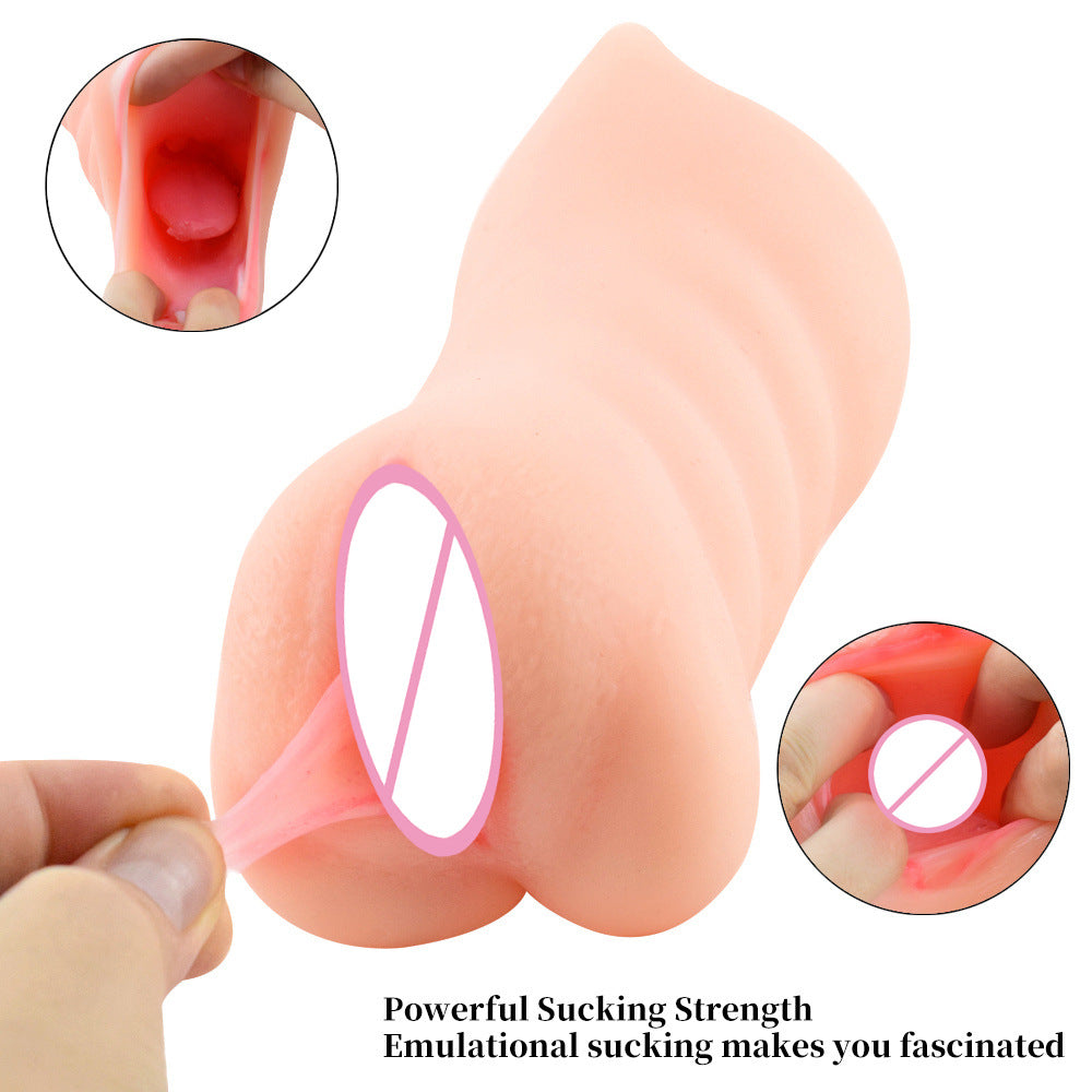 Double-headed realistic male masturbator for oral sex best male sex toys