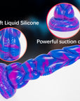 Alien double mixed color realistic dildo adult sex toy masturbator
