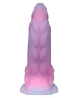 Alien mixed color unicorn luminous silicone penis simulation dildo