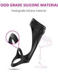 Silicone Delay Double Ring Penis Ring Couple Sex Toy Sex Supplies