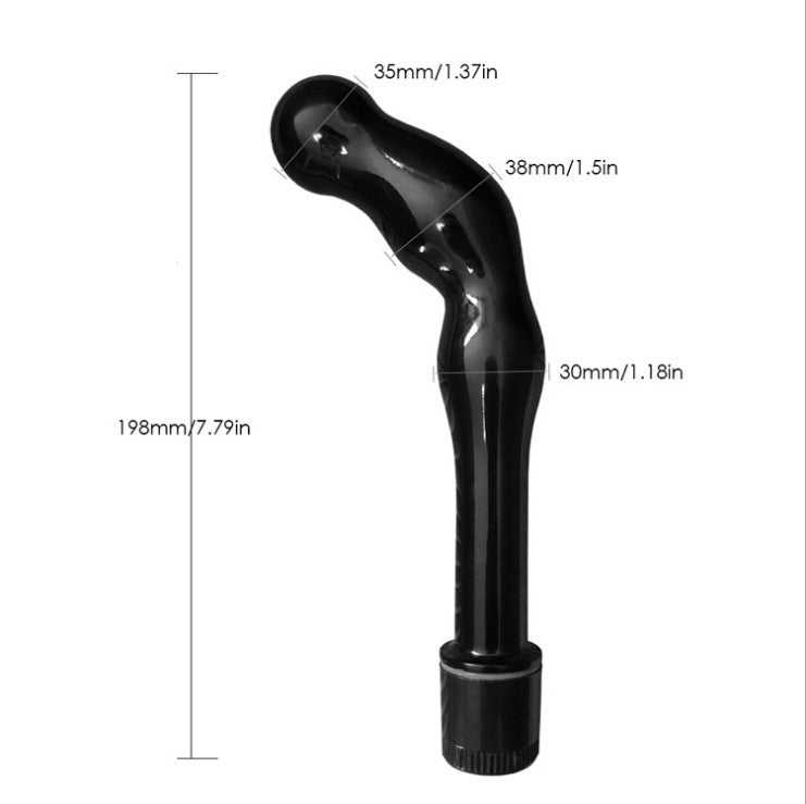 Female G-spot and anal vibrator massager curved design adult massager