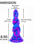 Alien double mixed color realistic dildo adult sex toy masturbator