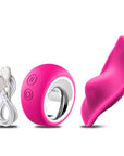 Women's wireless remote control masturbator vibrating panties invisible wearable butterfly vibrator