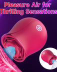 Sucking and Vibration 2 in 1 Portable Rose Vibrator Female Flirting G-spot Vibrator