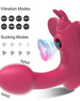Wearable multi-frequency clitoral sucking vibrator female butterfly vibrator flirting massage stick