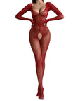 Open crotch fishnet body stockings - women's sexy bodysuits and lingerie