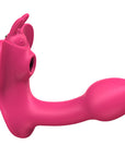 Wearable multi-frequency clitoral sucking vibrator female butterfly vibrator flirting massage stick