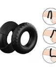 Thickened silicone delay penis ring for men elastic donut