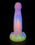 Cobra simulation special-shaped silicone soft meat luminous mixed color realistic dildo
