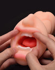 Oral sex masturbator silicone mold male sex toy