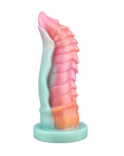 Special Shape Mixed Color Simulation Dildo Liquid Silicone Female Masturbator Adult Sex Toys