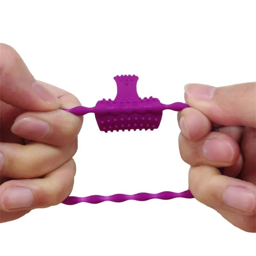Tongue Penis Ring Vibrators Delay Ejaculation Cock Ring Intense Clit Stimulation Vibrators