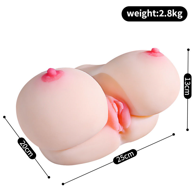Blue veins mini big breasts sex doll torso, 2.8KG