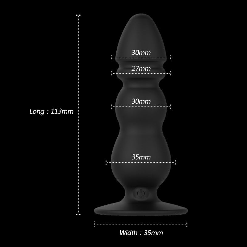 Wireless remote charging vibration silicone anal plug prostate massager