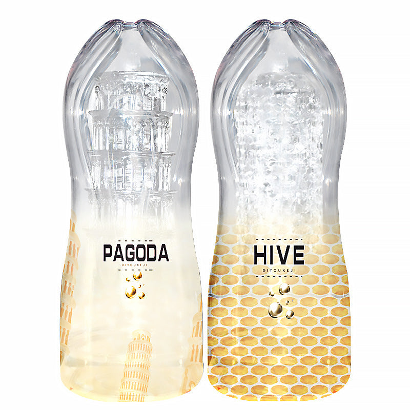 Japanese transparent masturbation cup men's sucking training masturbator male adult toys