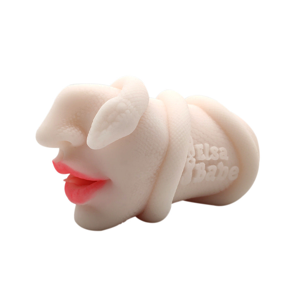 Japanese imported silicone Esabelle petrochemical sucking anime name oral sex cup male masturbator