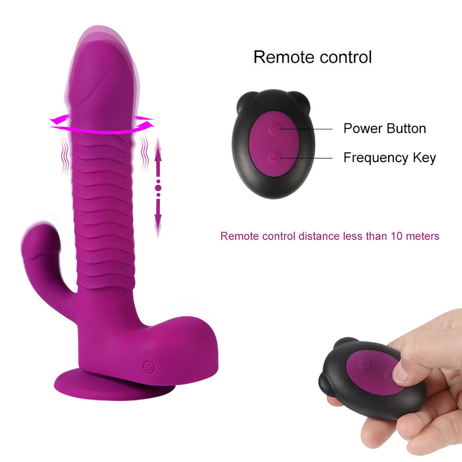 Angus Wireless Remote Control Vibrator Electric Dildo Butt Plug Masturbator