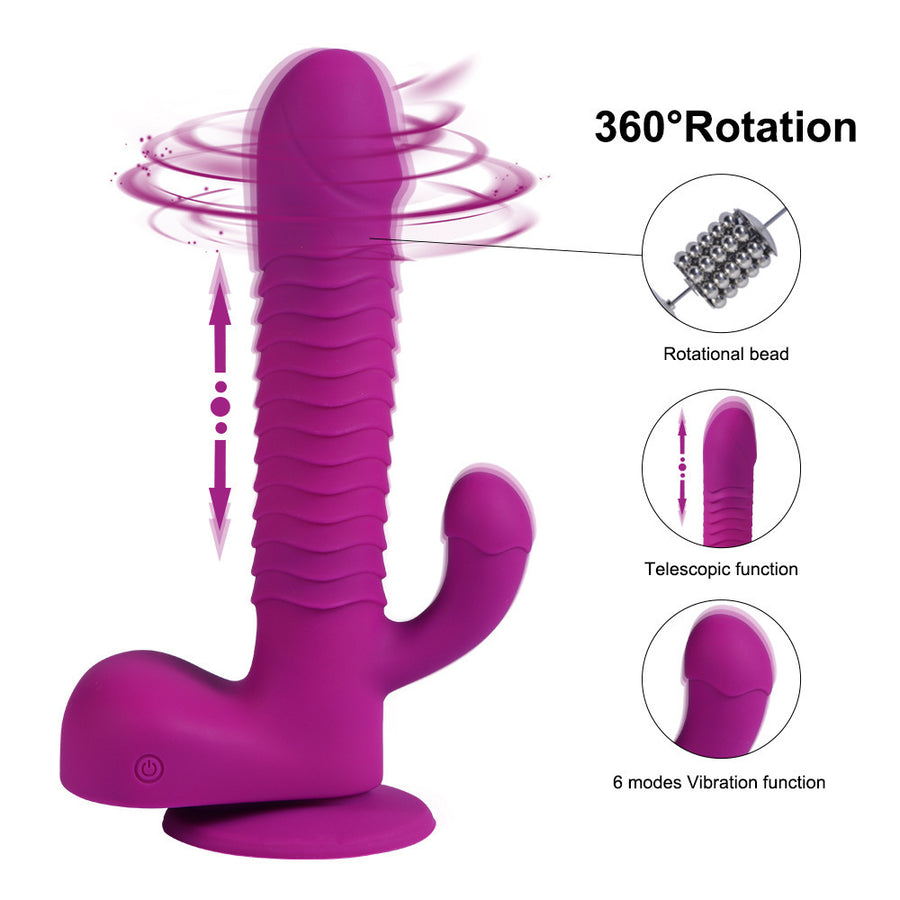 Angus Wireless Remote Control Vibrator Electric Dildo Butt Plug Masturbator