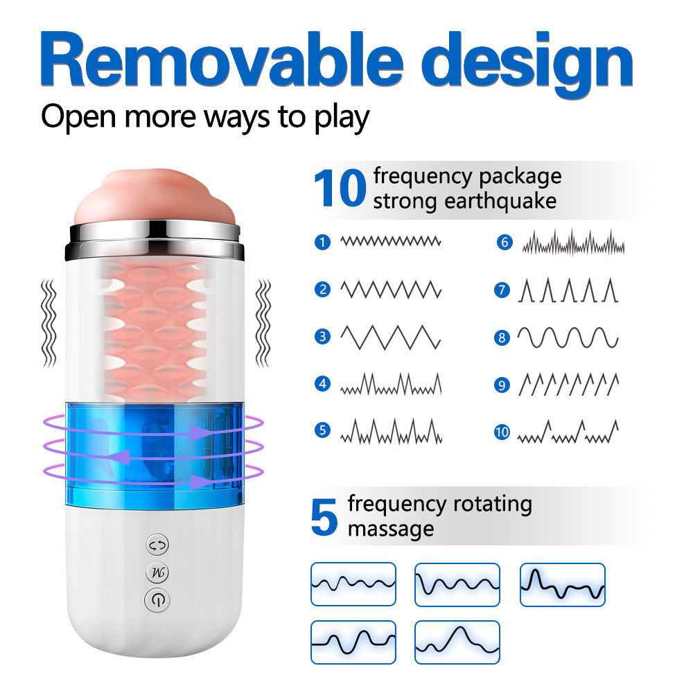 Fully automatic rotating vibration exerciser masturbation cup adult male masturbator