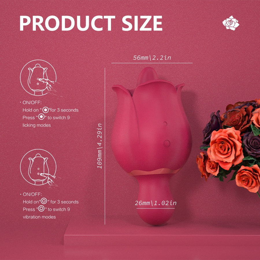 Rose Vibrator Female Masturbator