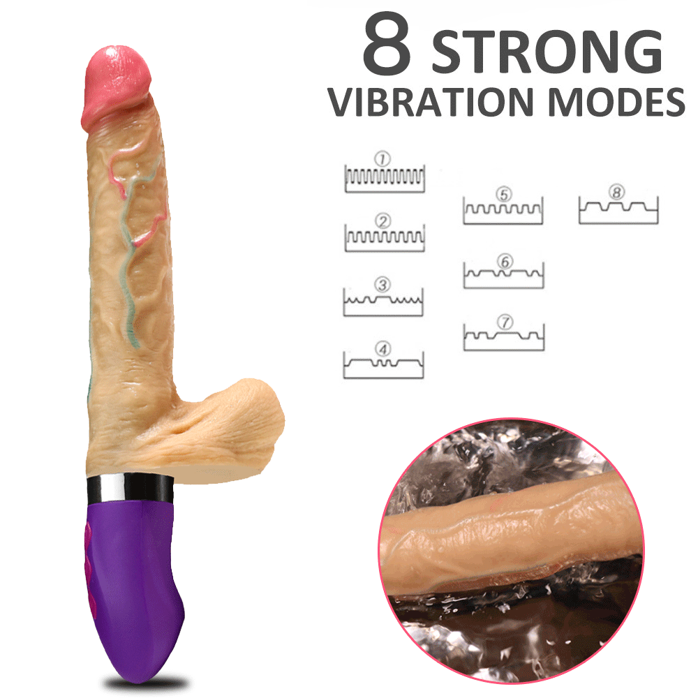 Liquid Silicone Electric Vibrating Dildo